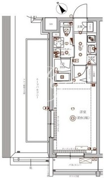 グランパセオ門前仲町 505 間取り図