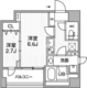 オルタナ門前仲町2 203 間取り図