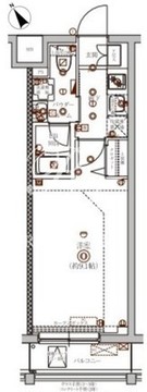 グランパセオ門前仲町 503 間取り図