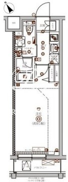 グランパセオ門前仲町 403 間取り図