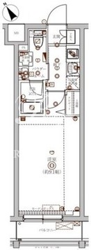 グランパセオ門前仲町 405 間取り図