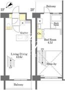 ディームス勝どき 1012 間取り図