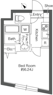 エルファーロ大塚4 202 間取り図