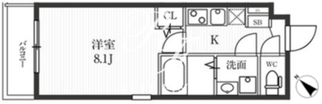 新宿夏目坂コート 101 間取り図