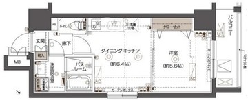 ズーム西五反田 401 間取り図