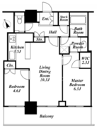 リエトコートアルクスタワー 1504 間取り図