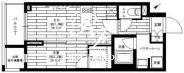 グランドコンシェルジュ六本木 1502 間取り図