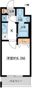 KDXレジデンス大島 1009 間取り図