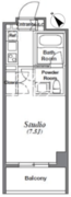 アジリア南麻布J's 509 間取り図