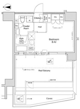 プラウドフラット日暮里 703 間取り図