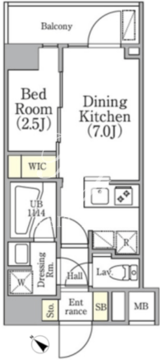 アジールコート三軒茶屋 101 間取り図