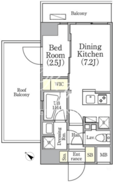 アジールコート三軒茶屋 503 間取り図