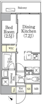 アジールコート三軒茶屋 303 間取り図