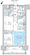 ディームス渋谷本町 606 間取り図