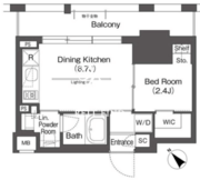 ＢｌｕＲｏｃｋ後楽園 1407 間取り図