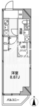 グランパセオ高田馬場 205 間取り図