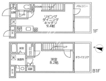 レジディア西新宿2 116 間取り図