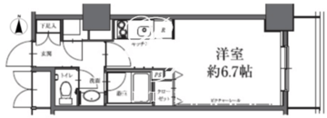 HF駒沢公園レジデンスタワー 1008 間取り図