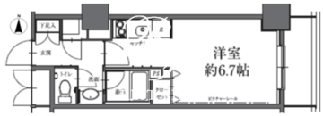 HF駒沢公園レジデンスタワー 2507 間取り図