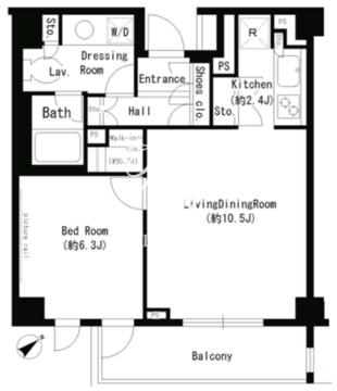 パークアクシス学芸大学 409 間取り図