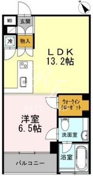 カスタリア目黒長者丸 406 間取り図