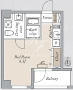 プライマル両国イースト 201 間取り図