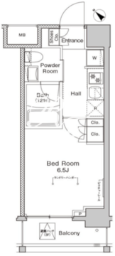 プラウドフラット戸越公園 304 間取り図