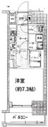 エステムプラザ東京ライズ 1005 間取り図