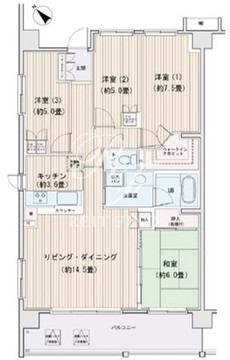 エスティメゾン豊洲レジデンス D-340 間取り図