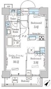 パークアクシス大塚サウスレジデンス 605 間取り図
