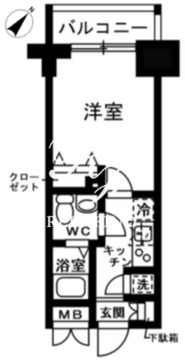 レジディア日本橋人形町2 1106 間取り図