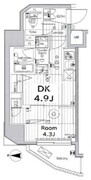 メイクス上野 205 間取り図
