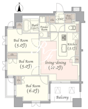 KDXレジデンス錦糸町 904 間取り図