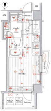 ルモーデ亀戸 603 間取り図