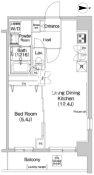 プラウドフラット森下3 305 間取り図