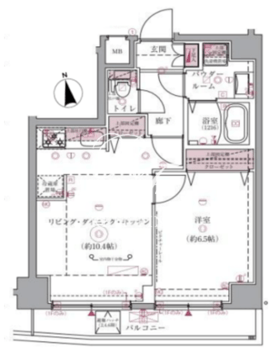 アルコバレーノ武蔵小山 101 間取り図