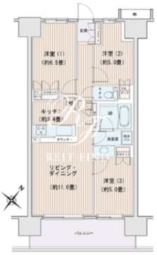 エスティメゾン豊洲レジデンス C-204 間取り図