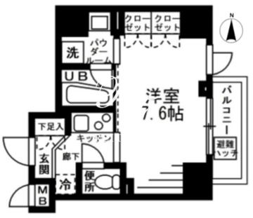 NTPRレジデンス上野稲荷町 706 間取り図