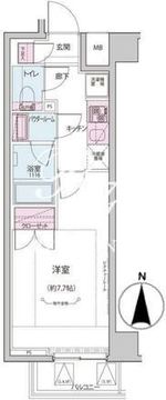 オルタナ神楽坂 2-304 間取り図