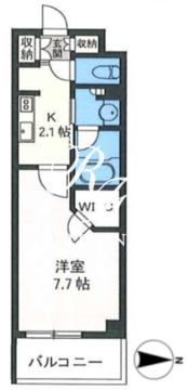 プライムメゾン市谷山伏町 219 間取り図