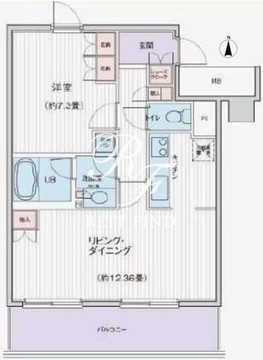 ブライトイースト芝浦 602 間取り図