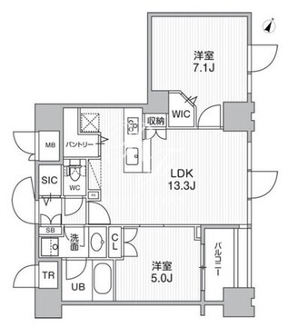 東神田テラスレジデンス 710 間取り図