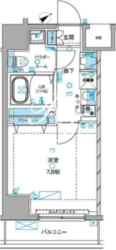 ジェノヴィア浅草3グリーンヴェール 504 間取り図