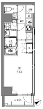 エスレジデンス日本橋馬喰町 401 間取り図