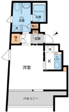 フレッグ赤坂 503 間取り図