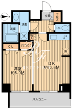 HF早稲田レジデンス 2-1303 間取り図