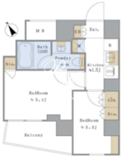 ブリリアイスト文京茗荷谷 207 間取り図