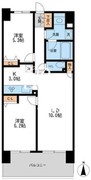 レジディア南千住 508 間取り図