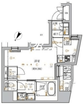 アルテシモリブラ 703 間取り図