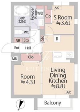コンポジット目黒学芸大学ザパーク 201 間取り図